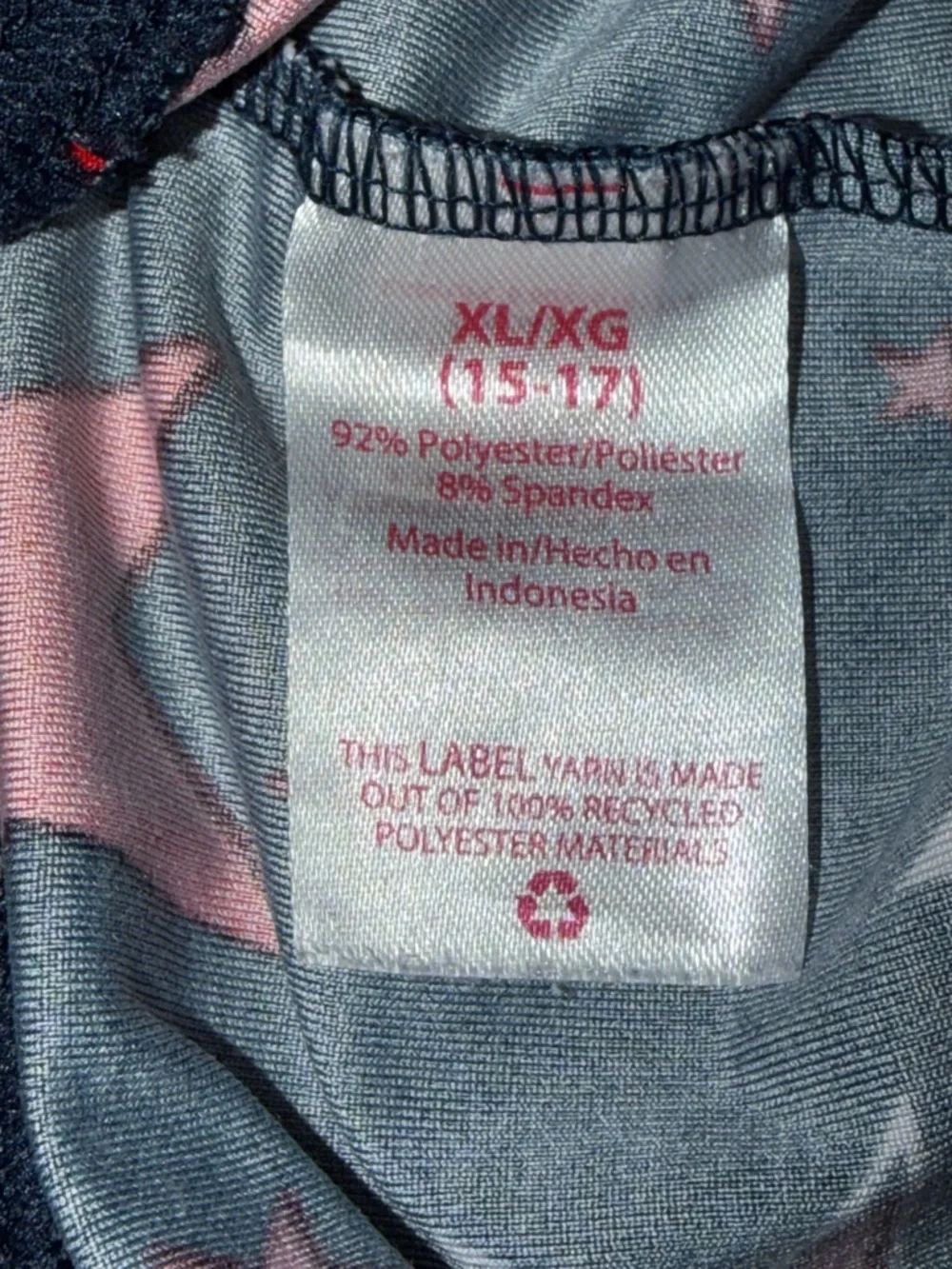 Women's size XL 15-17 4th of July athletic shorts- summer‎ stars beach running